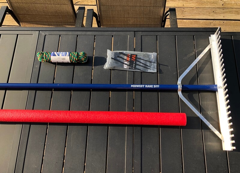 handmade pond rake supplies