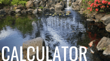 pond calculator tool