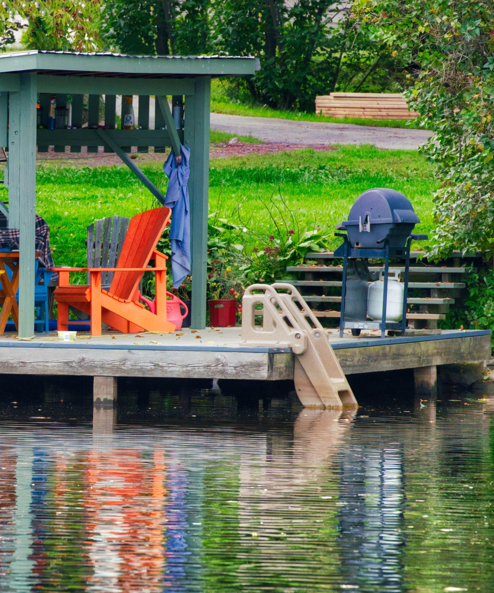 Pond dock idea 7