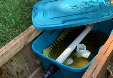 Homemade biological pond filter 1