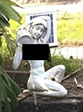 Kneeling Girl Pond Spitter with 2 Watt Solar Pump