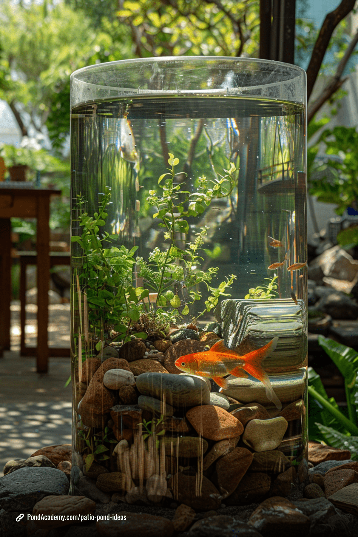 Patio pond idea 11