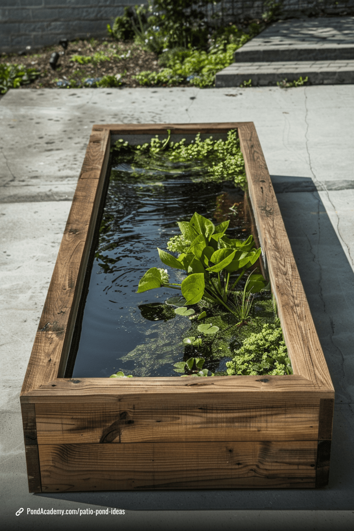 Patio pond idea 13