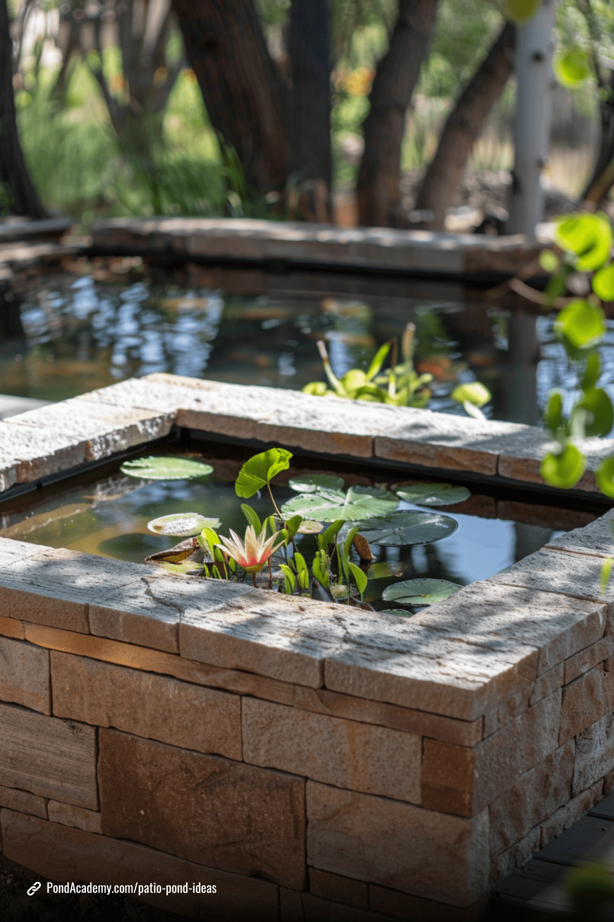 Patio pond idea 15
