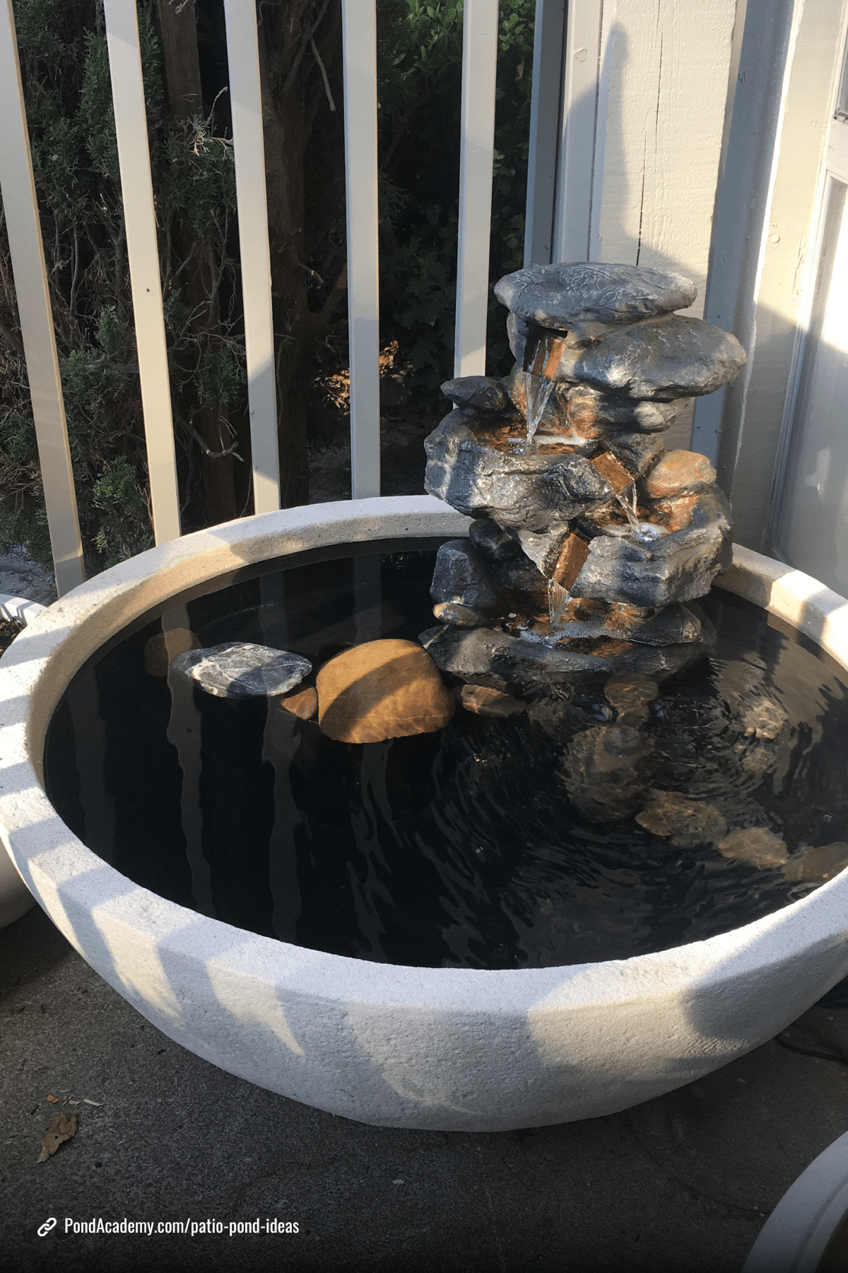 Patio pond idea 16