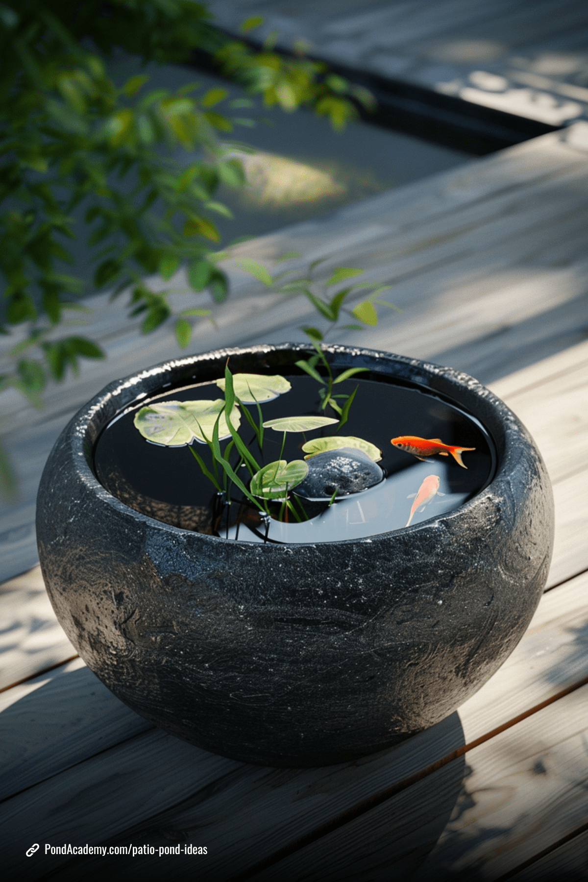Patio pond idea 8
