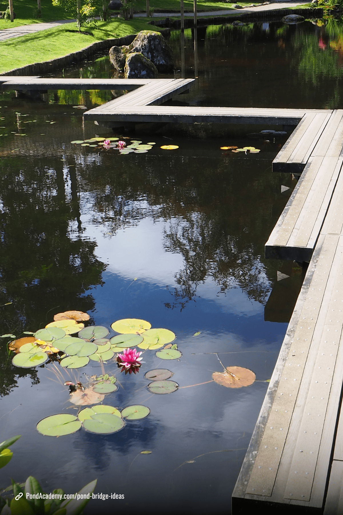 Pond bridge idea 13