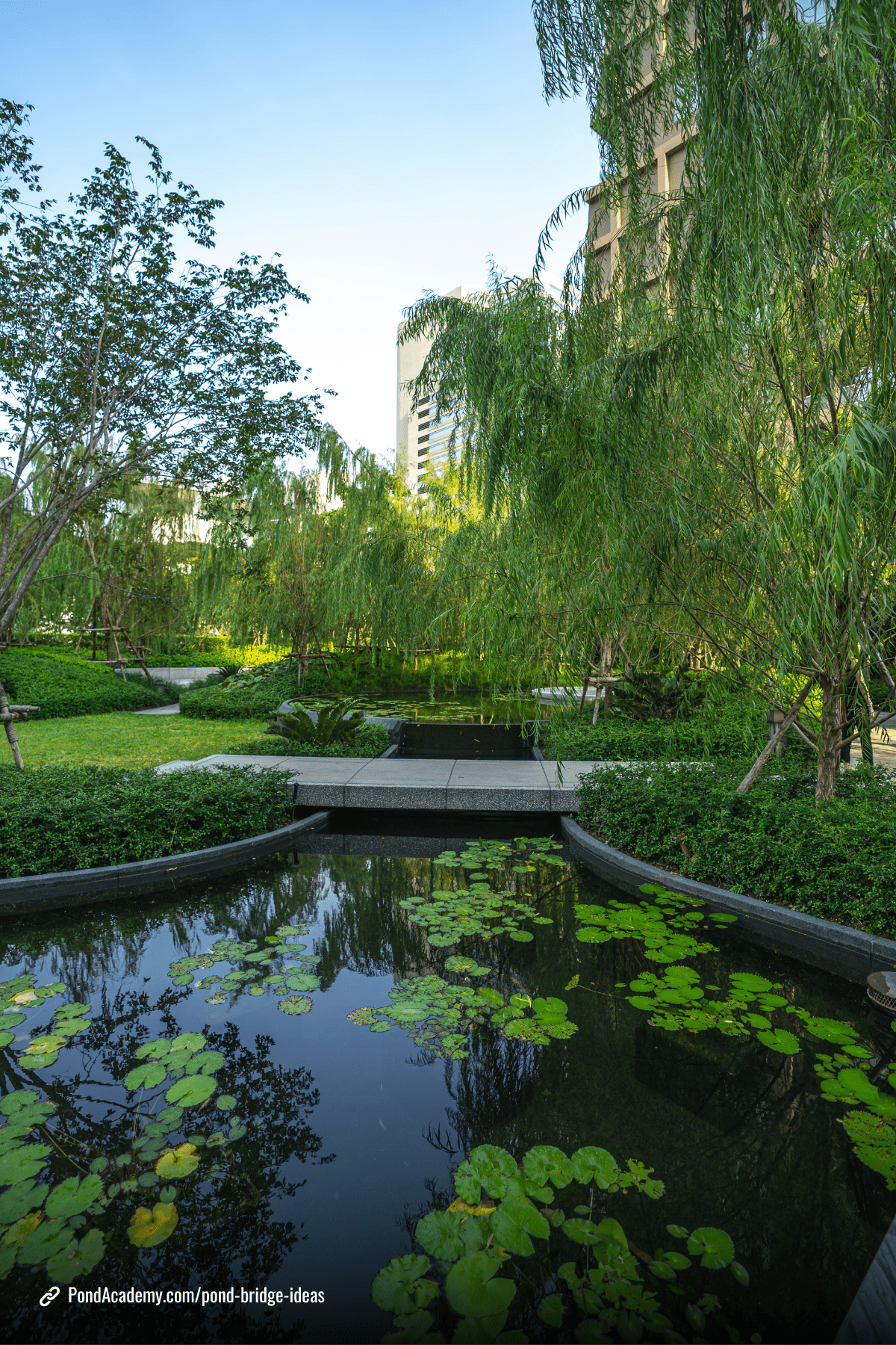 Pond bridge idea 16