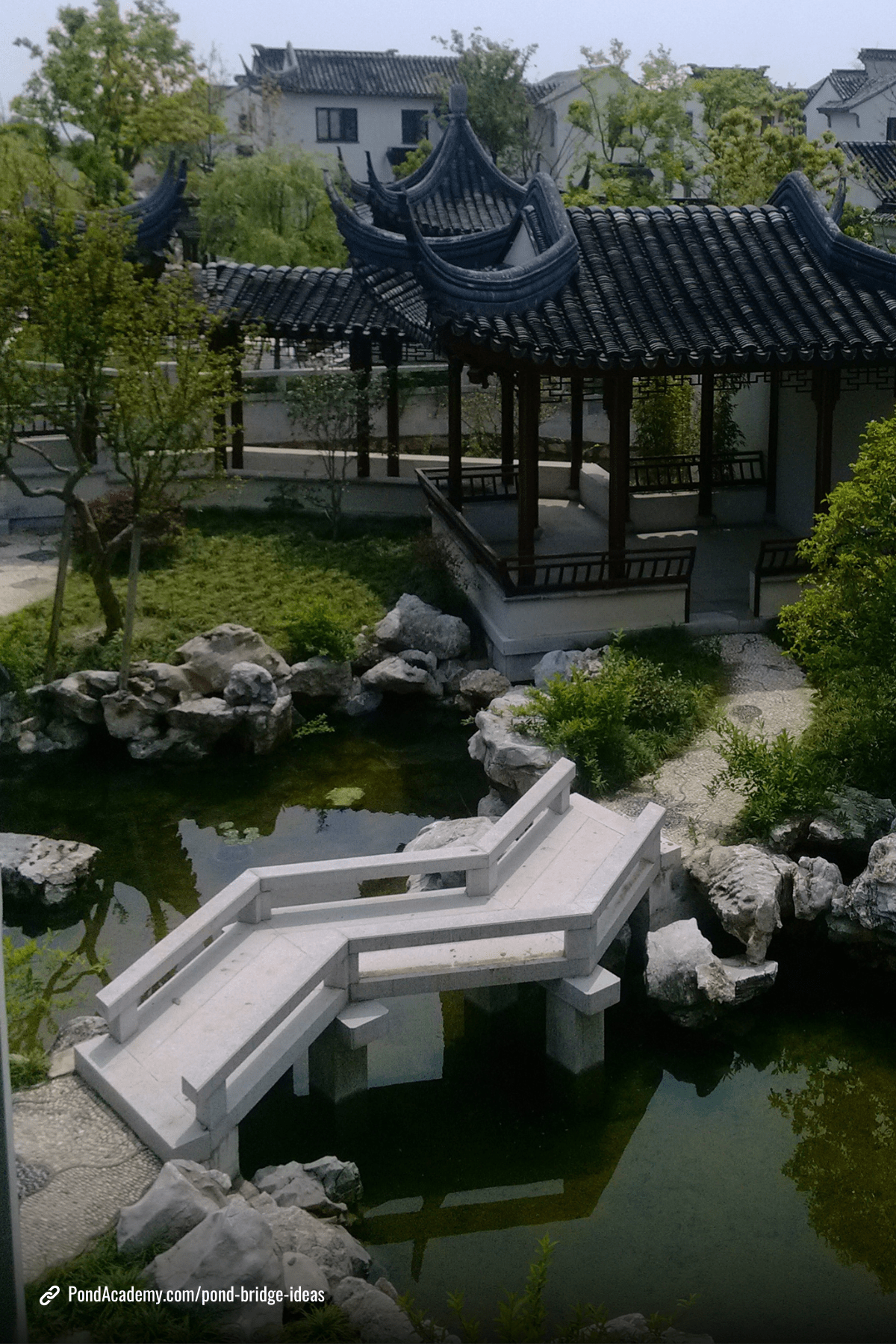 Pond bridge idea 19