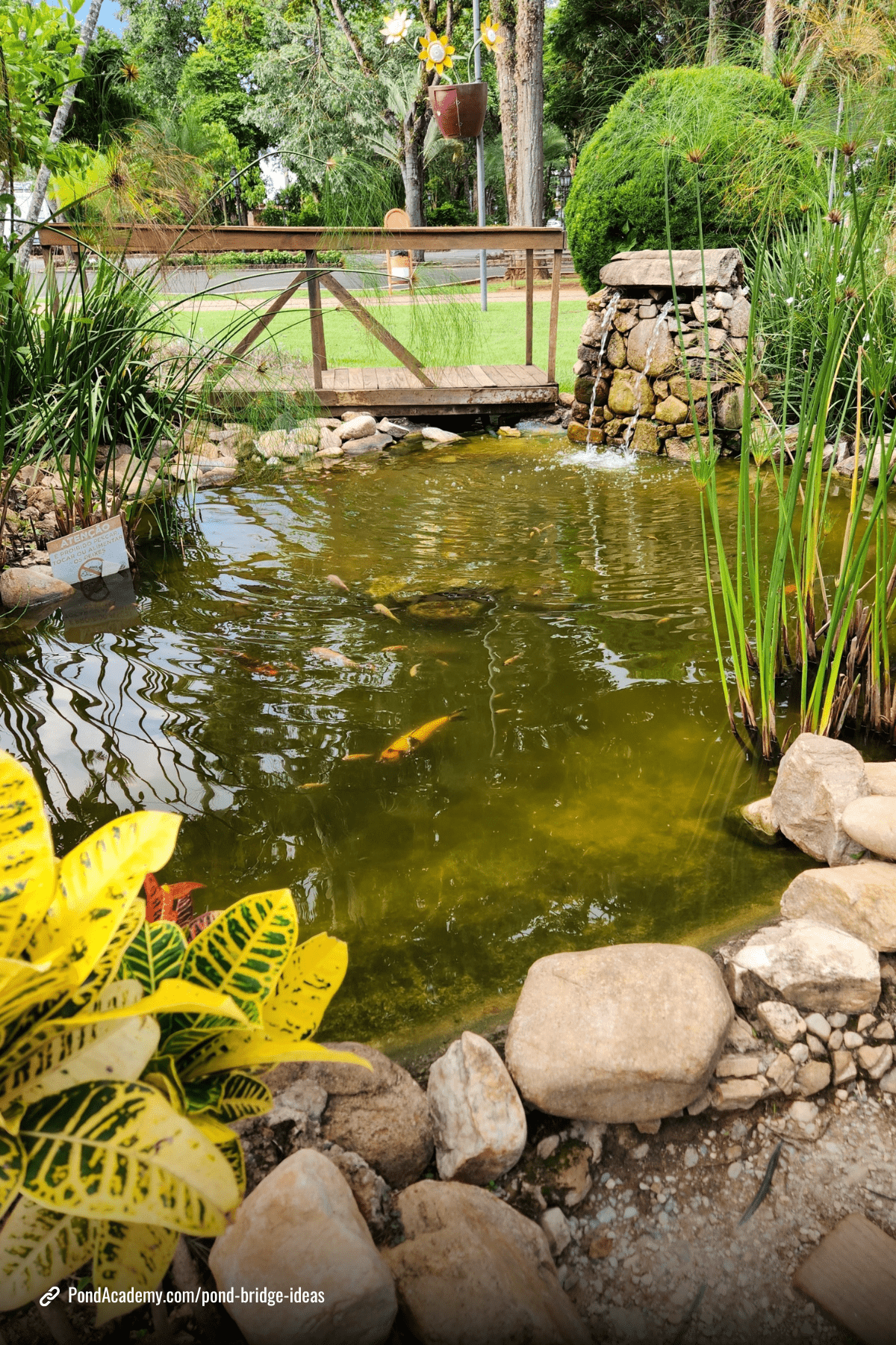 Pond bridge idea 7