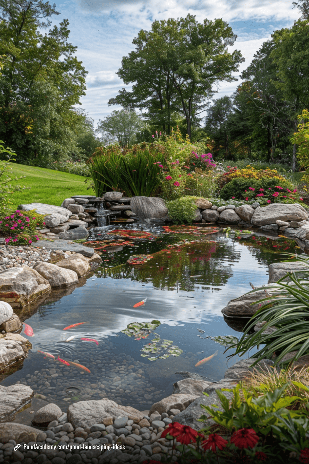 Pond landscaping idea 14