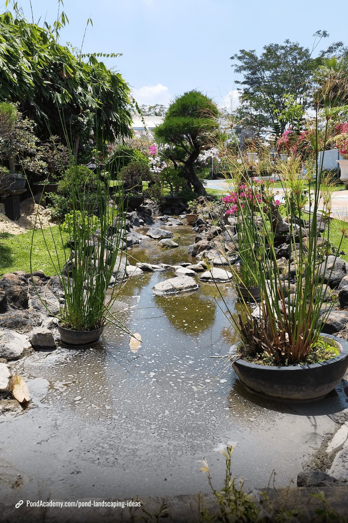 Pond landscaping idea 15