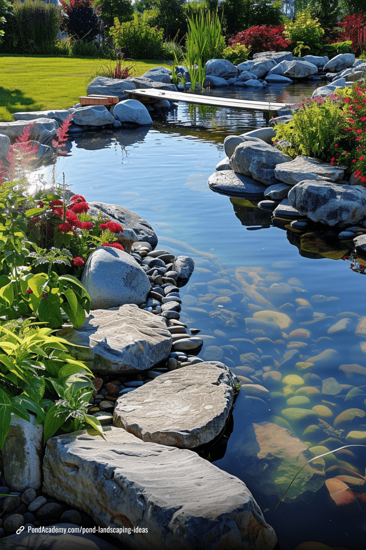 Pond landscaping idea 17