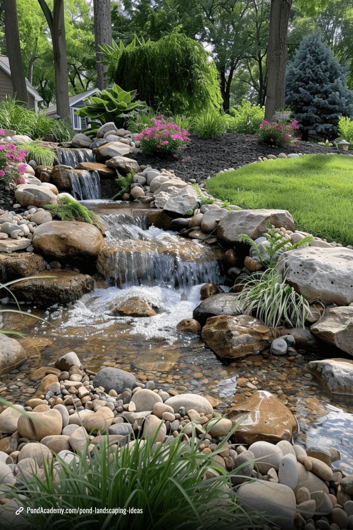 Pond landscaping idea 2
