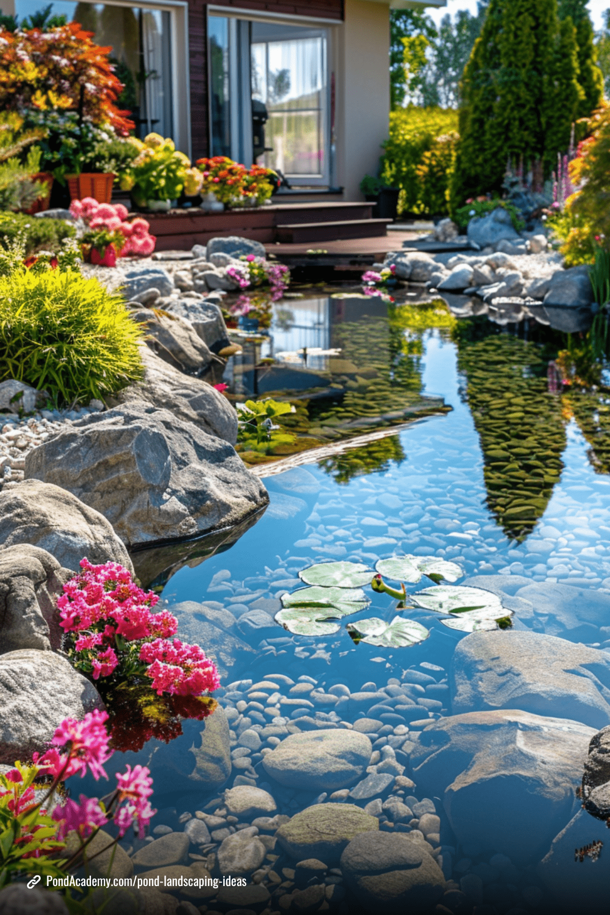 Pond landscaping idea 29