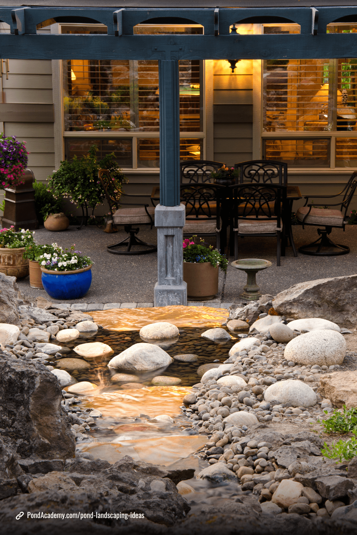 Pond landscaping idea 4