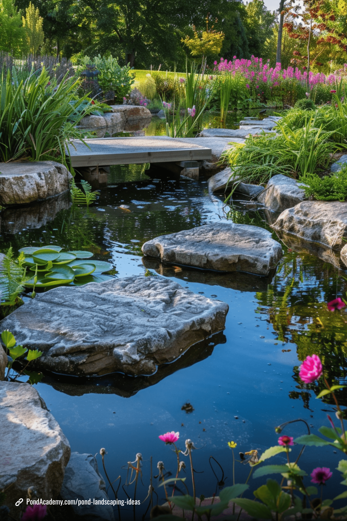 Pond landscaping idea 5