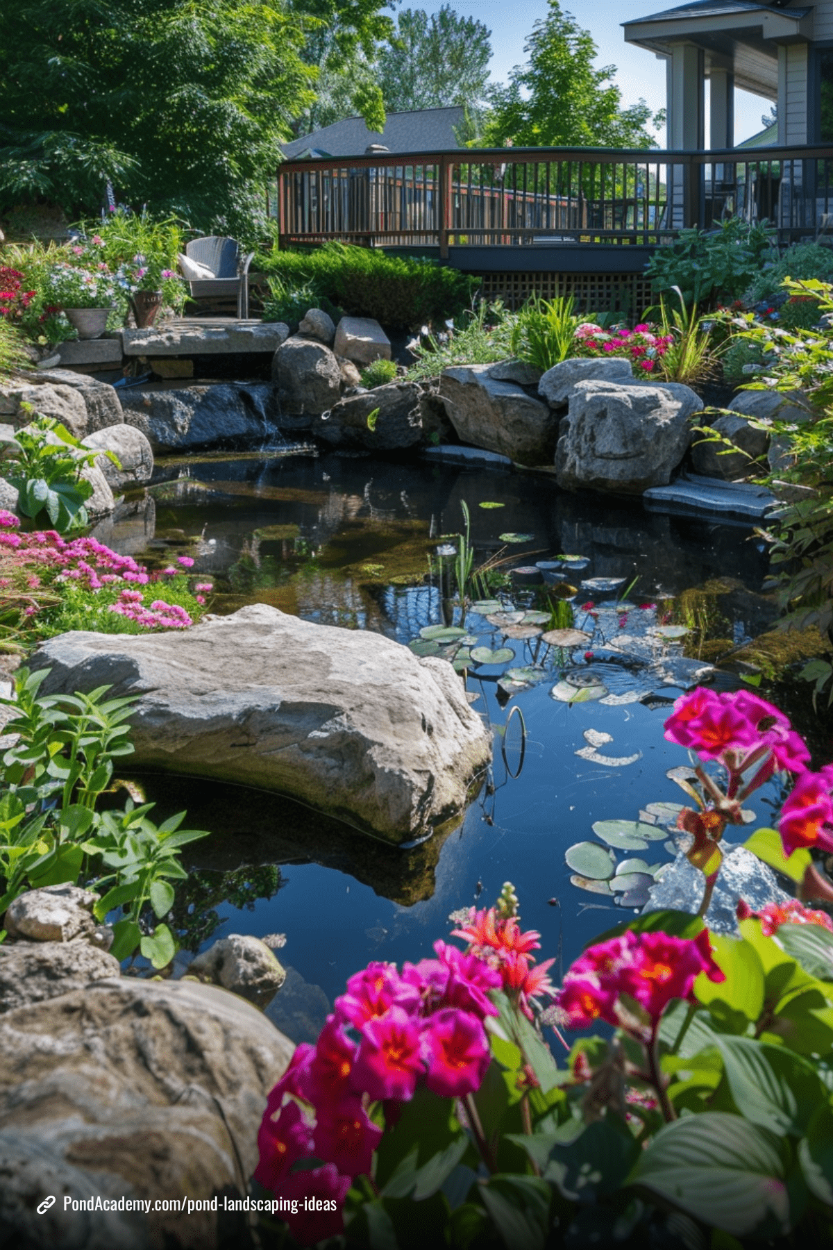 Pond landscaping idea 8