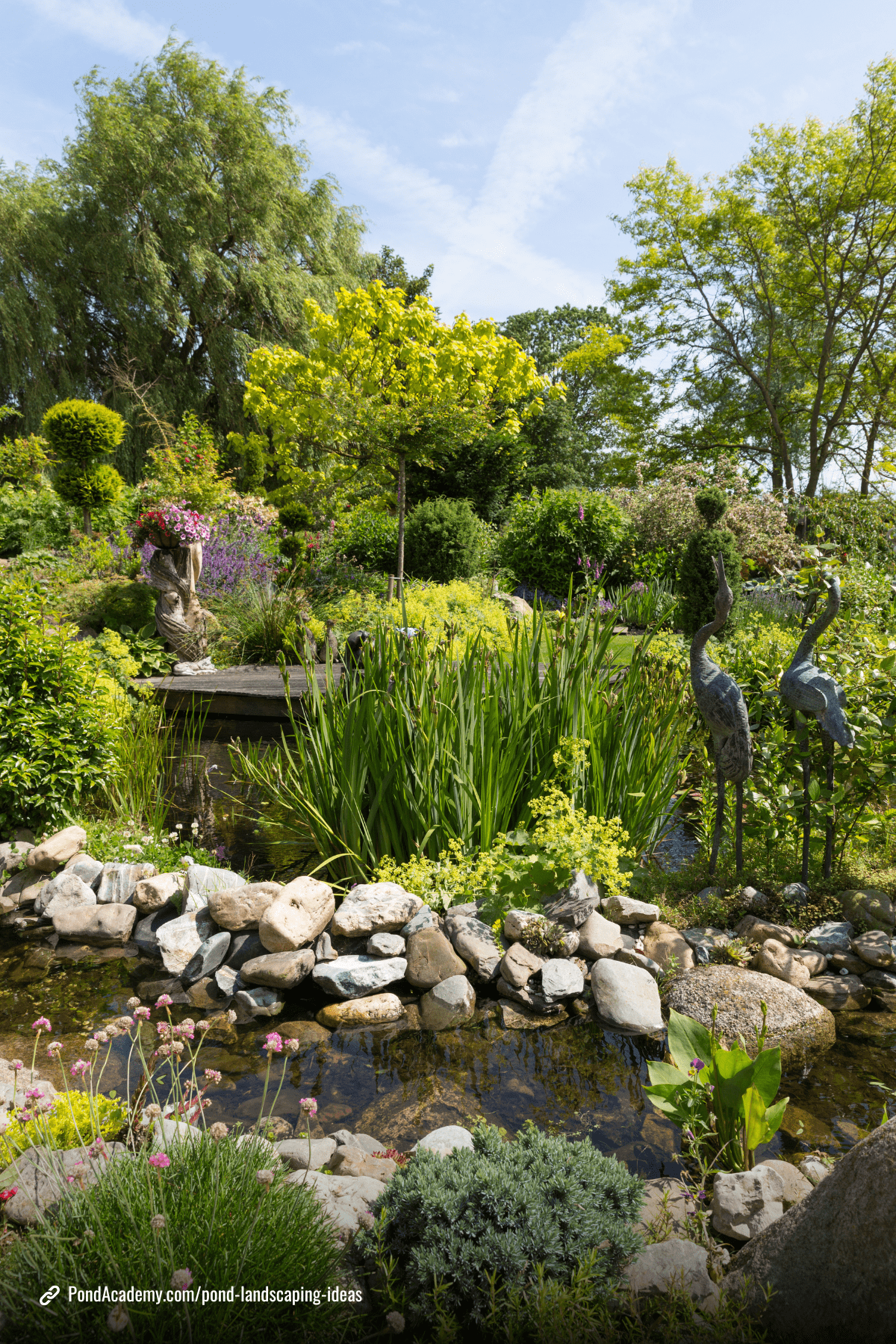Pond landscaping idea 9