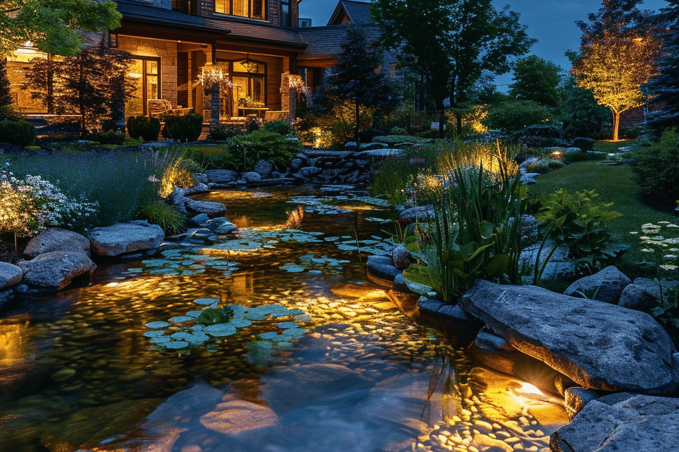 Pond Lighting Idea 11