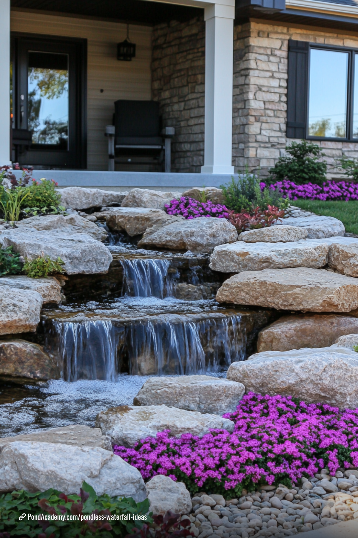 Pondless waterfall idea 25