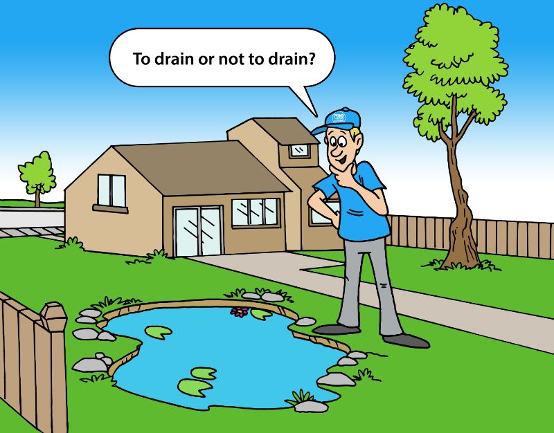 drain pond